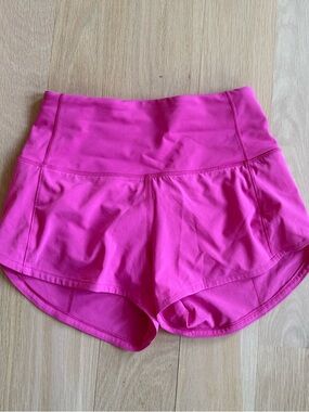 Lululemon Speed Up Shorts 2.5” High-Rise Lined Sonic Pink - Size 0